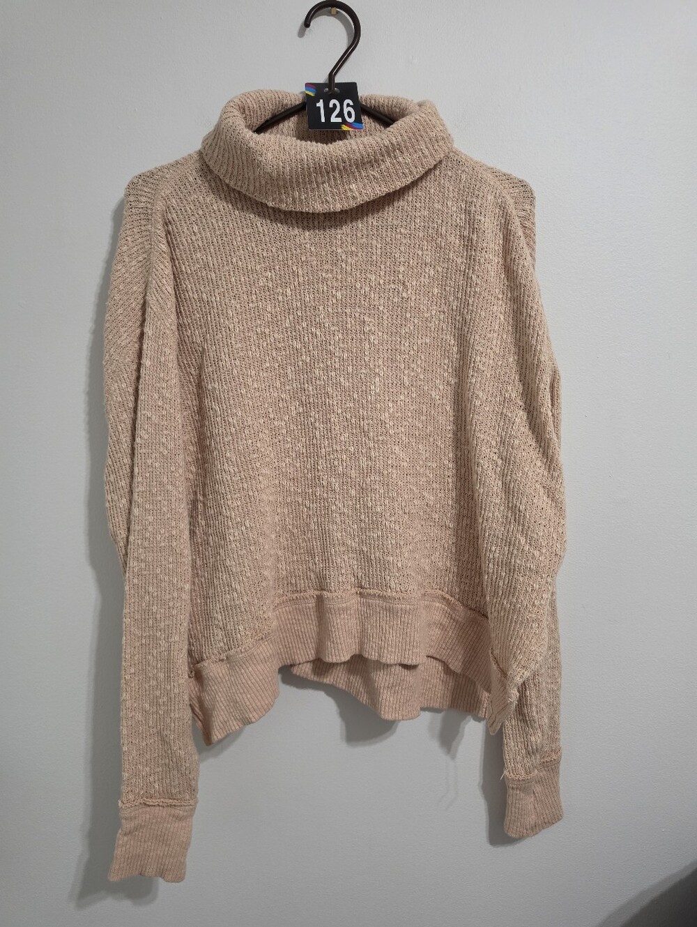 126. Free People Cowl Neck Oversized Sweater
